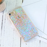 KISSCASE Cover For iPhone 7 iPhone 6 6S Plus 5 5S SE Case Glitter Quicksand Transparent Phone Cases For iPhone 7 Plus Accessory