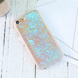 KISSCASE Cover For iPhone 7 iPhone 6 6S Plus 5 5S SE Case Glitter Quicksand Transparent Phone Cases For iPhone 7 Plus Accessory