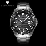 PAGANI DESIGN Men's Classic Diving Series Mechanical Watches Waterproof Steel Stainless Brand Luxury Watch