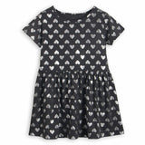 Bear Leader Girls Dress 2017 Brand Princess Dress Fashion Style Hearts Printed Design Dress