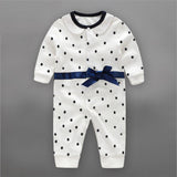 Newborn Baby Boy Rompers Autumn Kids Gentleman Clothes Long Sleeve One Pieces Baby Jumpsuits