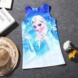 Dress Anna Elsa Vestidos Kids Costume