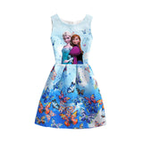 Dress Anna Elsa Vestidos Kids Costume