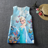 Dress Anna Elsa Vestidos Kids Costume