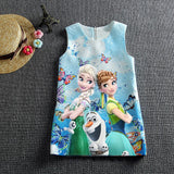 Dress Anna Elsa Vestidos Kids Costume