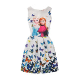 Dress Anna Elsa Vestidos Kids Costume