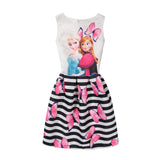 Dress Anna Elsa Vestidos Kids Costume
