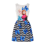 Dress Anna Elsa Vestidos Kids Costume