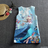 Dress Anna Elsa Vestidos Kids Costume
