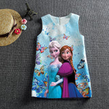 Dress Anna Elsa Vestidos Kids Costume