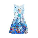 Dress Anna Elsa Vestidos Kids Costume