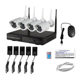 Wireless Security Camera System Video Surveillance Kit 4CH Wifi NVR Kit P2P HD 720P Night Vision