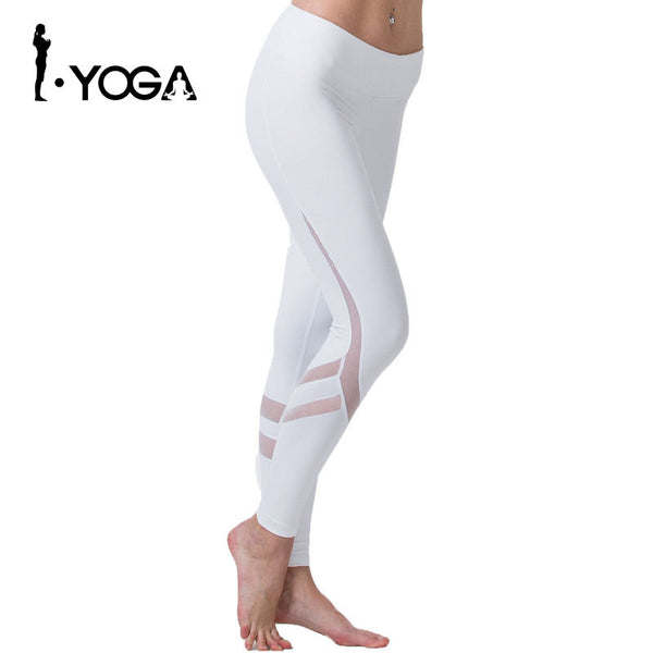 Fitness Yoga Sports Leggings For Women Sports Tight Mesh Yoga Leggings