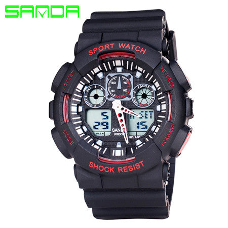 New Brand SANDA Fashion Watch Men Waterproof Sports Military Watches Shock Men's Luxury Analog Quartz Digital Watch