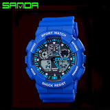 New Brand SANDA Fashion Watch Men Waterproof Sports Military Watches Shock Men's Luxury Analog Quartz Digital Watch