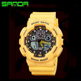 New Brand SANDA Fashion Watch Men Waterproof Sports Military Watches Shock Men's Luxury Analog Quartz Digital Watch