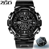 ZGO Brand LED Digital Mens Electronic Watch Men Sports Watches 5Bar Swim Climbing Fashion Outdoor Casual Men Wristwatches
