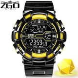 ZGO Brand LED Digital Mens Electronic Watch Men Sports Watches 5Bar Swim Climbing Fashion Outdoor Casual Men Wristwatches