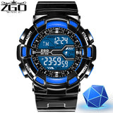 ZGO Brand LED Digital Mens Electronic Watch Men Sports Watches 5Bar Swim Climbing Fashion Outdoor Casual Men Wristwatches