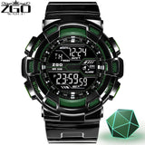 ZGO Brand LED Digital Mens Electronic Watch Men Sports Watches 5Bar Swim Climbing Fashion Outdoor Casual Men Wristwatches