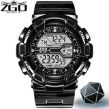 ZGO Brand LED Digital Mens Electronic Watch Men Sports Watches 5Bar Swim Climbing Fashion Outdoor Casual Men Wristwatches