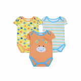 Great Value 3PCS/LOT Baby Clothing Cute Animal 100%Cotton Short Sleeve roupas