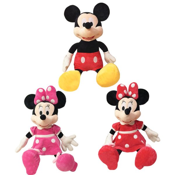 2016 hot sale 40cm High quality Mickey or minnie Mouse Plush Toy Doll for birthday Christmas gift 1pcs/lot