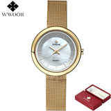 Brand Luxury Ladies Casual Quartz Watch Women Waterproof Clock Steel Bracelet Women Watches Silver montre femme relogio feminino