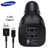 100% Original Car Charger Samsung Galaxy S8 S8 plus Fast Charger 1.2M