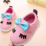 0-2 Year Old 11--15CM Baby Shoes Baby Girls Fashion Butterfly-Knot Toddler Shoes