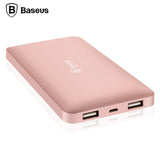 Baseus 10000mAh Dual USB Power Bank For iPhone 6 6s 7 Plus Samsung Xiaomi Powerbank Portable External Battery