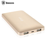 Baseus 10000mAh Dual USB Power Bank For iPhone 6 6s 7 Plus Samsung Xiaomi Powerbank Portable External Battery