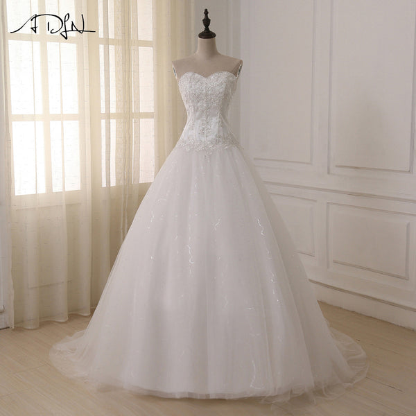 ADLN Wedding Dresses Vestidos de Novia Off the Shoulder Sweetheart Tulle