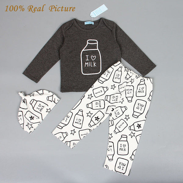 Bear Leader Baby Clothing Sets 2017 Autumn Baby Boy Clothes Long Sleeve Letter