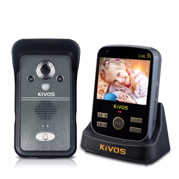 KiVOS 3.5inch Waterproof Wireless Door Intercom Video Intercom Camera Doorbell Video