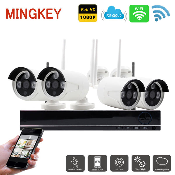 2.0MP Surveillance Kit Wifi Home Security Camera System Wireless DVR Kit 1080P Wifi IP CCTV Camera HD