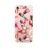 Phone Case For Apple Iphone 7 TPU Capa Beautiful Cosmetic Lipstick NailPolish Soft Printing