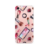 Phone Case For Apple Iphone 7 TPU Capa Beautiful Cosmetic Lipstick NailPolish Soft Printing