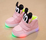 2017 European Cool new brand LED lighted baby glowing sneakers hot sales girls boys shoes