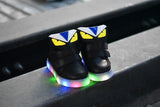 2017 European Cool new brand LED lighted baby glowing sneakers hot sales girls boys shoes