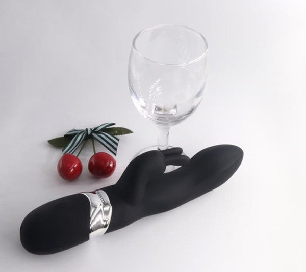 Silicone Rabbit Vibrator Rechargeable G spot Vibrating ,Massager Sex Toy Adult Erotic Toys