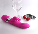 Silicone Rabbit Vibrator Rechargeable G spot Vibrating ,Massager Sex Toy Adult Erotic Toys