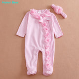 Humor Bear NEW  Newborn Baby Girl Clothes Bow/Flowers Romper