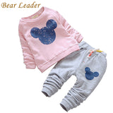 Bear Leader Baby Girl Clothes 2016 Autumn Baby Clothing Sets Cartoon Printing