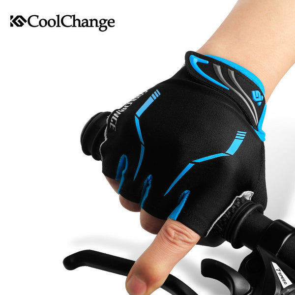 CoolChange Half Finger Cycling Gloves Mens Women's Summer Sports Bike Gloves