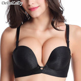 DeRuiLaDy Super Push Up Bra Half Cup Sexy Backless Strapless Underwear