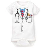 Doctor baby boy bodysuit short sleeve summer baby clothes Newborn