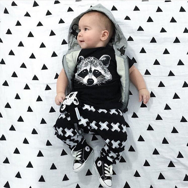 Baby boys t-shirt + long pants 2Pieces baby clothes children tracksuit 2016 summer baby girls
